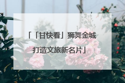 「甘快看」狮舞金城 打造文旅新名片