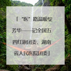 “医”路温暖绽芳华——记全国五四红旗团委、湖南省人民医院团委