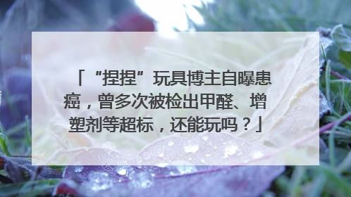 “捏捏”玩具博主自曝患癌，曾多次被检出甲醛、增塑剂等超标，还能玩吗？