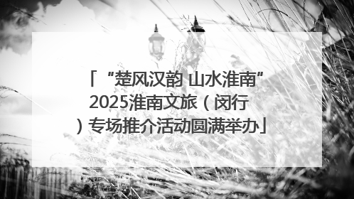 “楚风汉韵 山水淮南” 2025淮南文旅（闵行）专场推介活动圆满举办