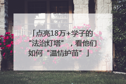 点亮18万+学子的“法治灯塔”，看他们如何“温情护苗”