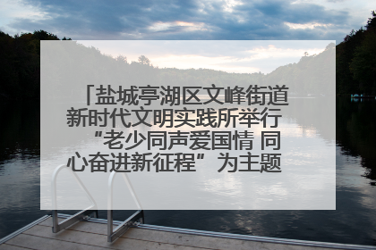 盐城亭湖区文峰街道新时代文明实践所举行“老少同声爱国情 同心奋进新征程”为主题的红色文化活动