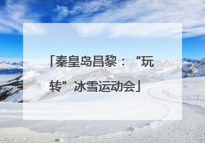 秦皇岛昌黎：“玩转”冰雪运动会