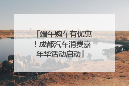 端午购车有优惠！成都汽车消费嘉年华活动启动