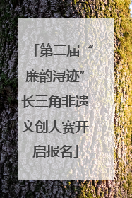 第二届“廉韵浔迹”长三角非遗文创大赛开启报名