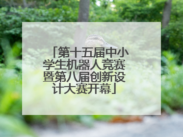 第十五届中小学生机器人竞赛暨第八届创新设计大赛开幕