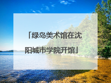 绿岛美术馆在沈阳城市学院开馆
