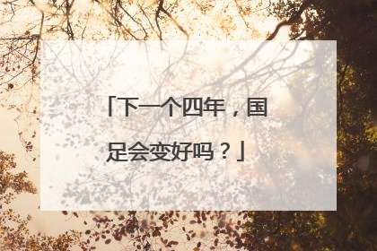 下一个四年，国足会变好吗？