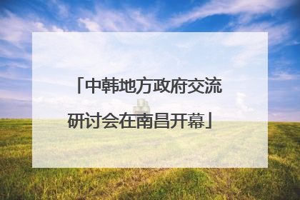中韩地方政府交流研讨会在南昌开幕