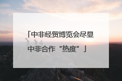 中非经贸博览会尽显中非合作“热度”