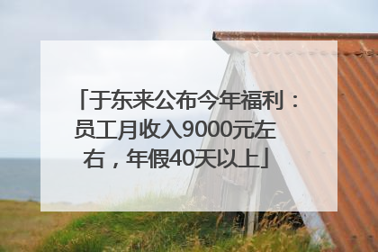 于东来公布今年福利：员工月收入9000元左右，年假40天以上