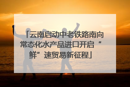 云南启动中老铁路南向常态化水产品进口开启“鲜”速贸易新征程