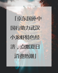 京东国补中国行助力武汉小龙虾特色经济，点燃夏日消费热潮