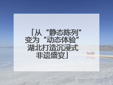 从“静态陈列”变为“动态体验” 湖北打造沉浸式非遗盛宴
