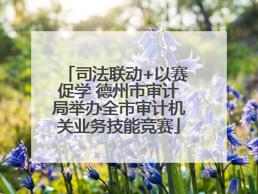 司法联动+以赛促学 德州市审计局举办全市审计机关业务技能竞赛