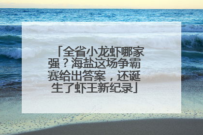 全省小龙虾哪家强？海盐这场争霸赛给出答案，还诞生了虾王新纪录