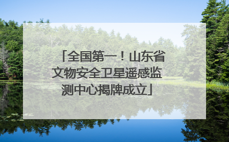 全国第一！山东省文物安全卫星遥感监测中心揭牌成立