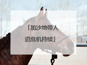 加沙地带人道危机持续