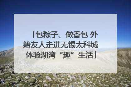 包粽子、做香包 外籍友人走进无锡太科城体验湖湾“趣”生活