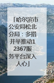 哈尔滨市公安局松北分局：多措并举推动12367服务平台深入人心