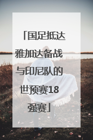 国足抵达雅加达备战与印尼队的世预赛18强赛