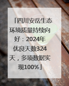 四川安岳生态环境质量持续向好：2024年优良天数324天，多项数据实现100%