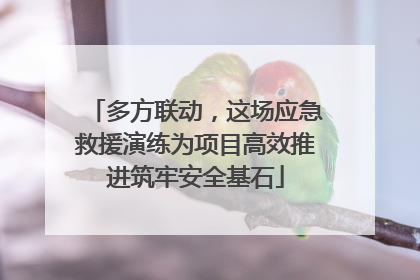 多方联动，这场应急救援演练为项目高效推进筑牢安全基石