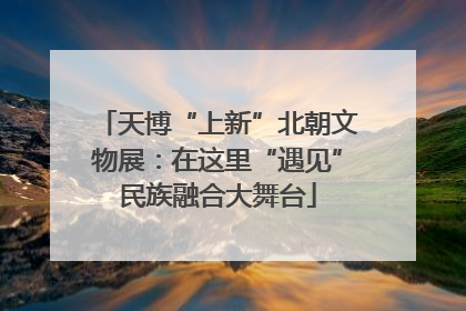 天博“上新”北朝文物展：在这里“遇见”民族融合大舞台