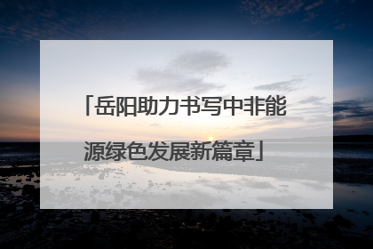 岳阳助力书写中非能源绿色发展新篇章