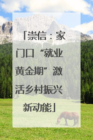 崇信：家门口“就业黄金期”激活乡村振兴新动能