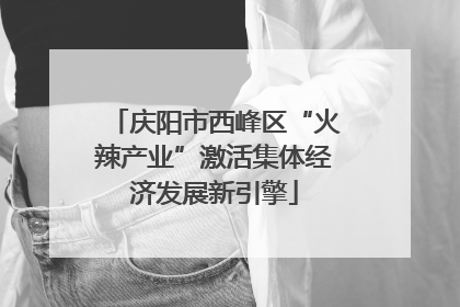 庆阳市西峰区“火辣产业”激活集体经济发展新引擎