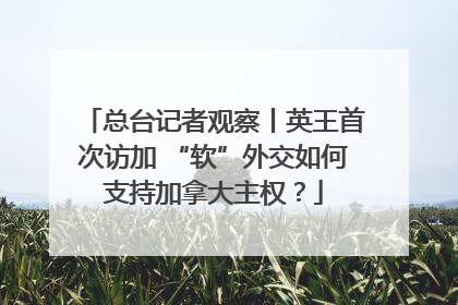 总台记者观察丨英王首次访加 “软”外交如何支持加拿大主权？