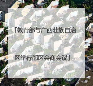 教育部与广西壮族自治区举行部区会商会议
