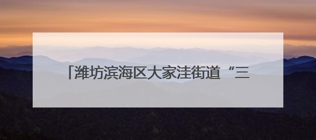 潍坊滨海区大家洼街道“三包三联”激活乡村振兴密码