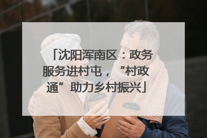 沈阳浑南区：政务服务进村屯，“村政通”助力乡村振兴