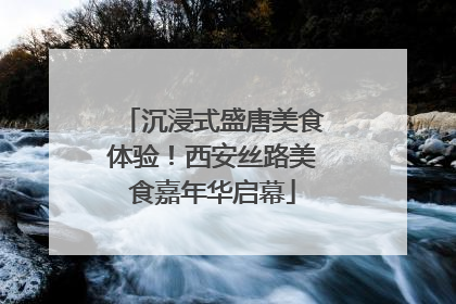 沉浸式盛唐美食体验！西安丝路美食嘉年华启幕