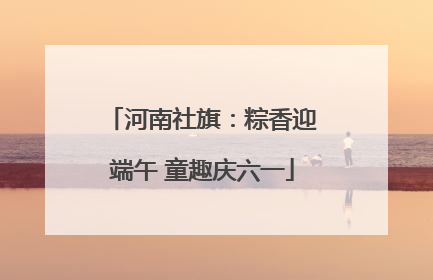 河南社旗：粽香迎端午 童趣庆六一