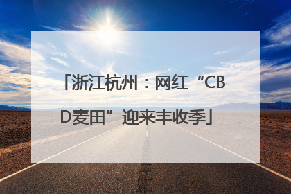 浙江杭州：网红“CBD麦田”迎来丰收季