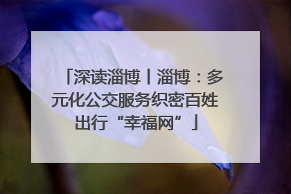 深读淄博丨淄博：多元化公交服务织密百姓出行“幸福网”