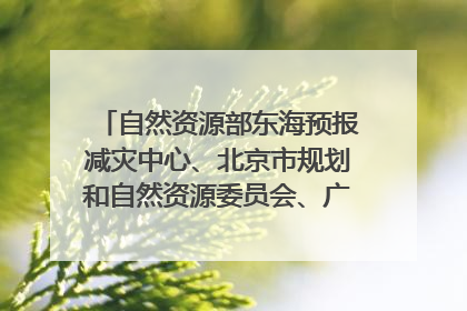 自然资源部东海预报减灾中心、北京市规划和自然资源委员会、广东省林业系统等正在招聘｜招聘信息
