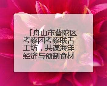 舟山市普陀区考察团考察联舌工坊，共谋海洋经济与预制食材产业融合发展