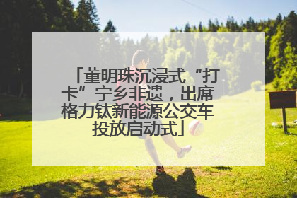 董明珠沉浸式“打卡”宁乡非遗，出席格力钛新能源公交车投放启动式