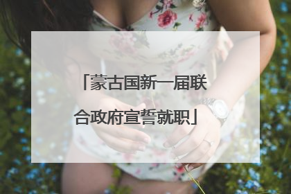 蒙古国新一届联合政府宣誓就职
