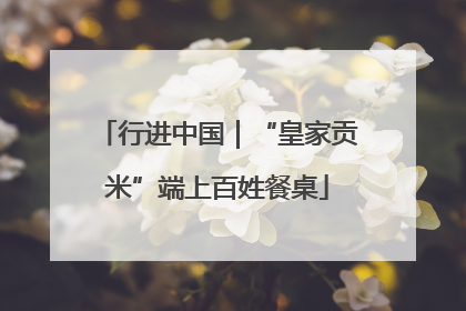 行进中国｜“皇家贡米”端上百姓餐桌