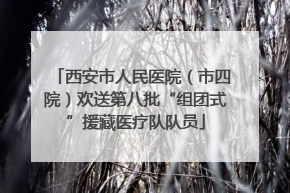 西安市人民医院（市四院）欢送第八批“组团式”援藏医疗队队员