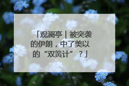 观澜亭｜被突袭的伊朗，中了美以的“双簧计”？
