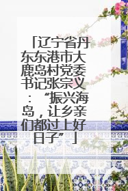 辽宁省丹东东港市大鹿岛村党委书记张宗义：“振兴海岛，让乡亲们都过上好日子”