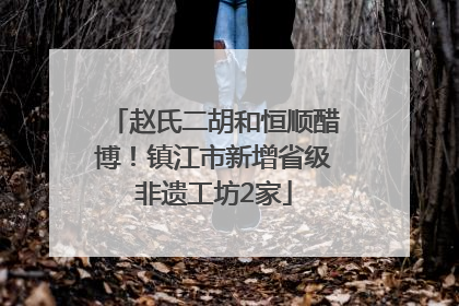 赵氏二胡和恒顺醋博！镇江市新增省级非遗工坊2家