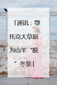 通讯：鄂托克大草原为山羊“脱”冬装