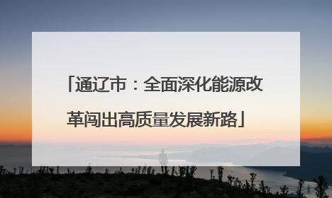 通辽市：全面深化能源改革闯出高质量发展新路
